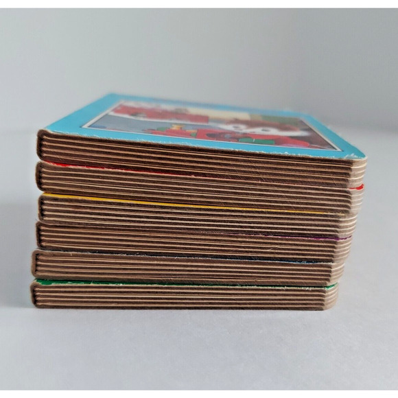 Vintage Children's Mini Board Book Lot Happy Endings 1985 Baby Toddler Set of 6 - Picture 6 of 9